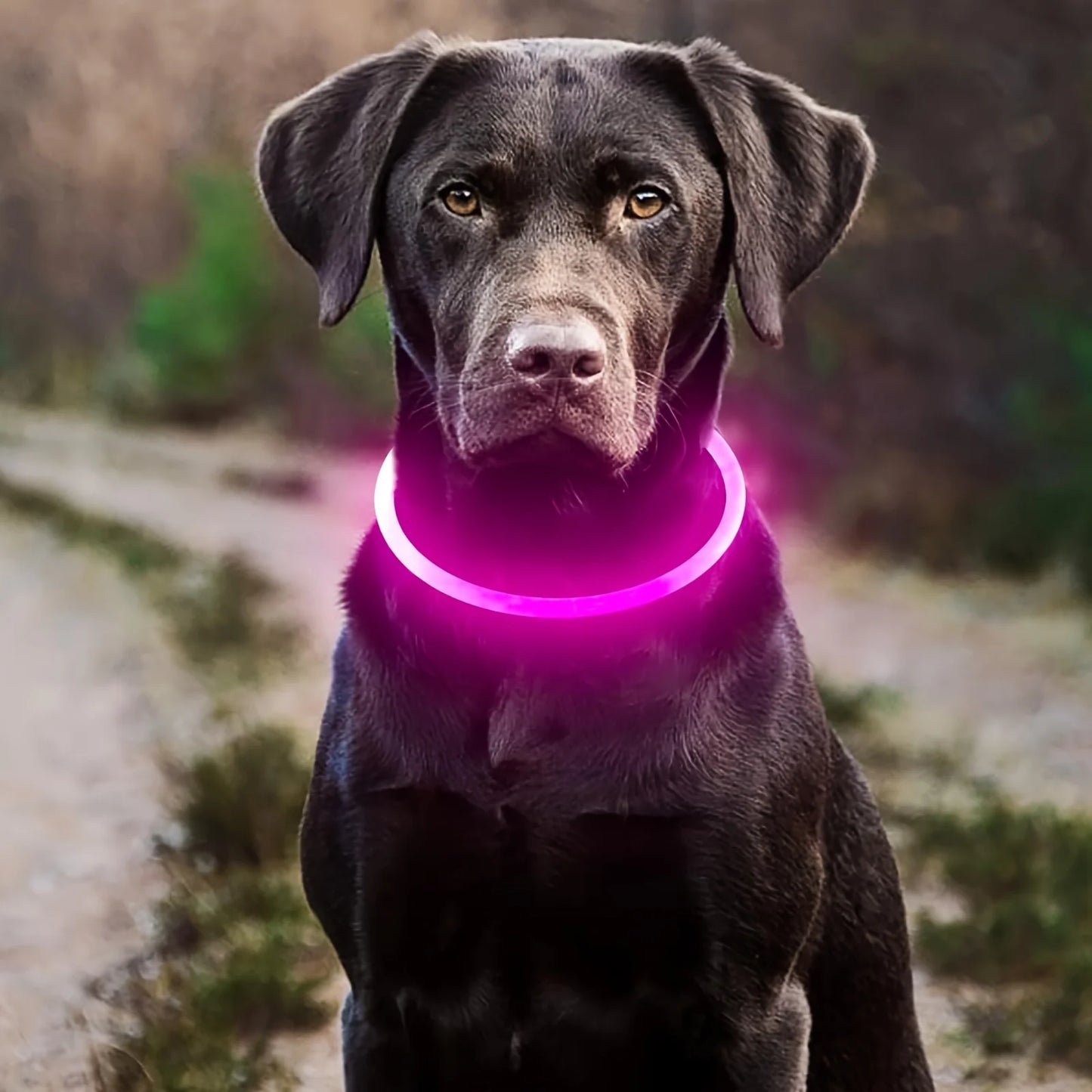 USB LED Dog Collar – Bright, Safe, and Rechargeable! - DOM BLACK SHOP